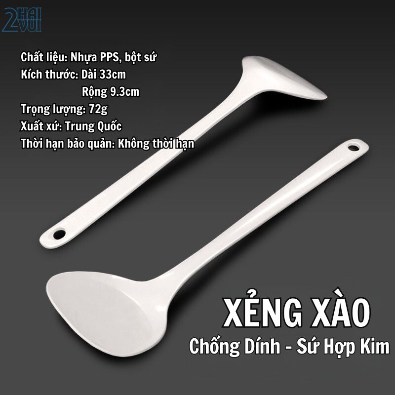 Xẻng Xào Sứ Hợp Kim Chống Dính