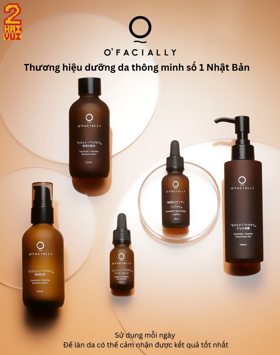 【O’FACIALLY 日本96%女性使用滿意】微脂胜肽神經醯胺潔顏露 150ML - Haivui