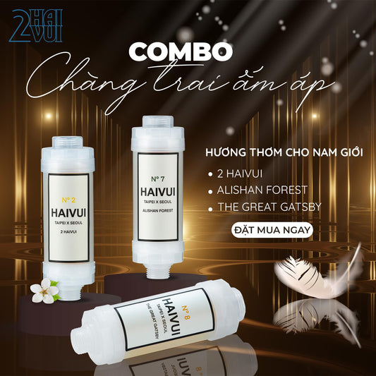 【COMBO Chàng trai ấm áp】Lõi lọc nước tạo hương thơm 2HAIVUI X3