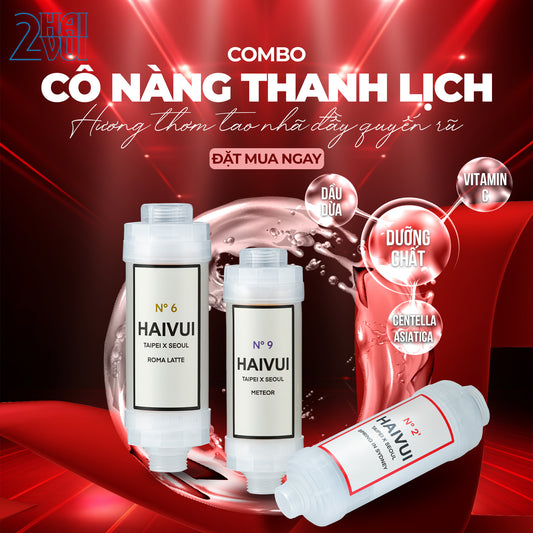 【COMBO Cô nàng thanh lịch】Lõi lọc nước tạo hương thơm 2HAIVUI X3